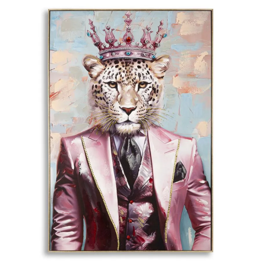 OBRAZ NA PŁÓTNIE KING -B- W RAMIE 82X4,5X122 cm